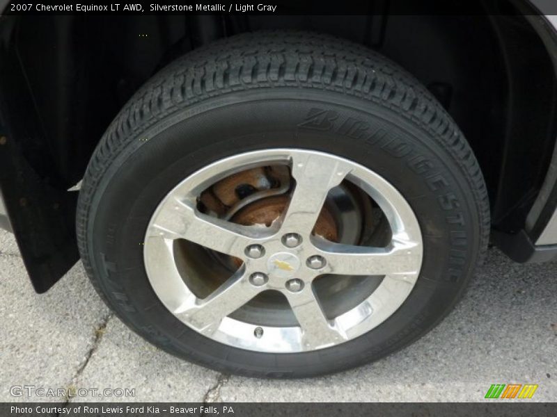 Silverstone Metallic / Light Gray 2007 Chevrolet Equinox LT AWD