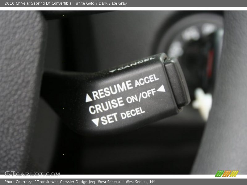 White Gold / Dark Slate Gray 2010 Chrysler Sebring LX Convertible