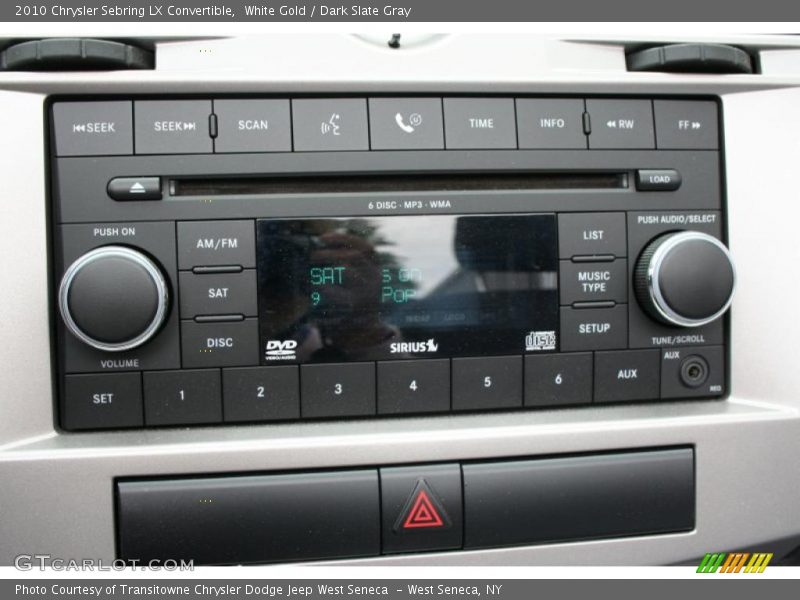 White Gold / Dark Slate Gray 2010 Chrysler Sebring LX Convertible
