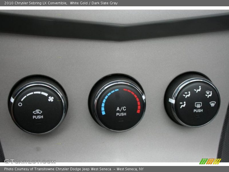 White Gold / Dark Slate Gray 2010 Chrysler Sebring LX Convertible