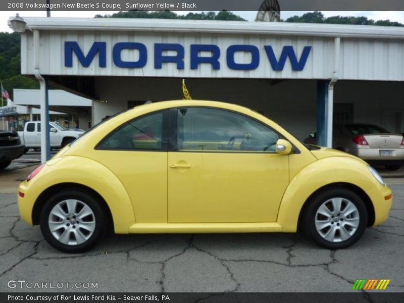 Sunflower Yellow / Black 2008 Volkswagen New Beetle S Coupe