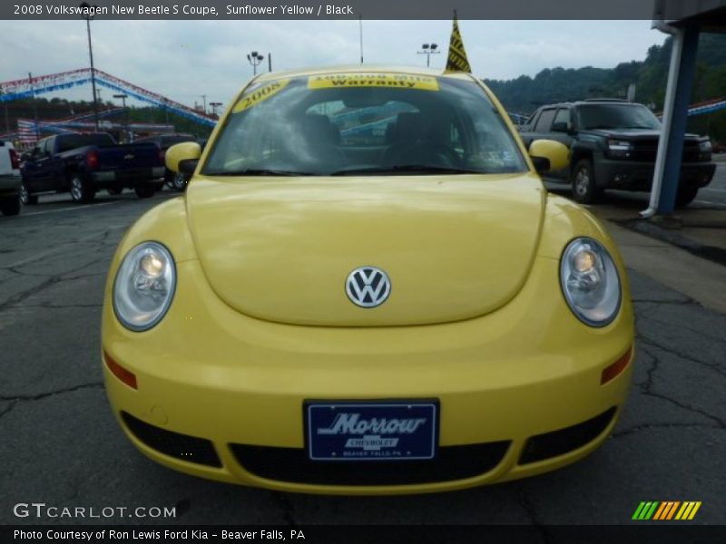Sunflower Yellow / Black 2008 Volkswagen New Beetle S Coupe