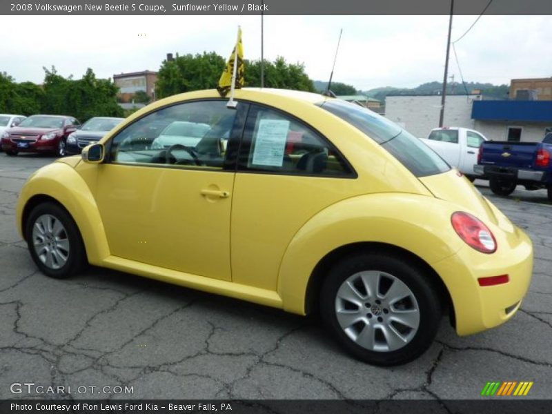Sunflower Yellow / Black 2008 Volkswagen New Beetle S Coupe