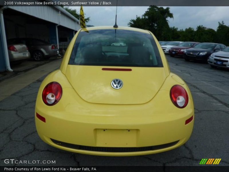 Sunflower Yellow / Black 2008 Volkswagen New Beetle S Coupe