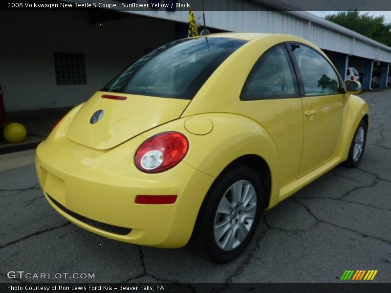 Sunflower Yellow / Black 2008 Volkswagen New Beetle S Coupe
