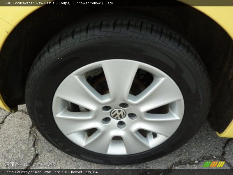 Sunflower Yellow / Black 2008 Volkswagen New Beetle S Coupe