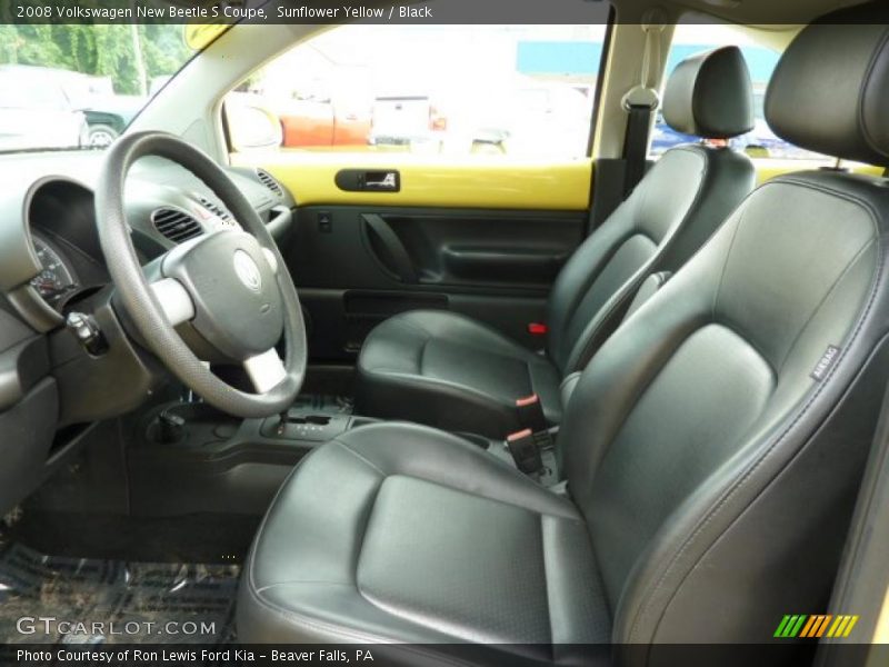 Sunflower Yellow / Black 2008 Volkswagen New Beetle S Coupe