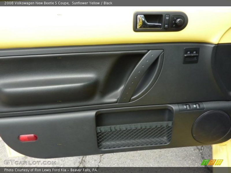 Sunflower Yellow / Black 2008 Volkswagen New Beetle S Coupe