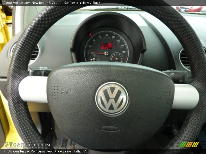 Sunflower Yellow / Black 2008 Volkswagen New Beetle S Coupe