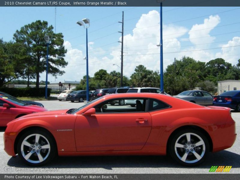 Inferno Orange Metallic / Black 2010 Chevrolet Camaro LT/RS Coupe
