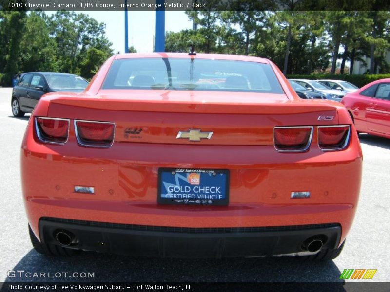 Inferno Orange Metallic / Black 2010 Chevrolet Camaro LT/RS Coupe