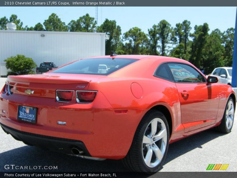 Inferno Orange Metallic / Black 2010 Chevrolet Camaro LT/RS Coupe