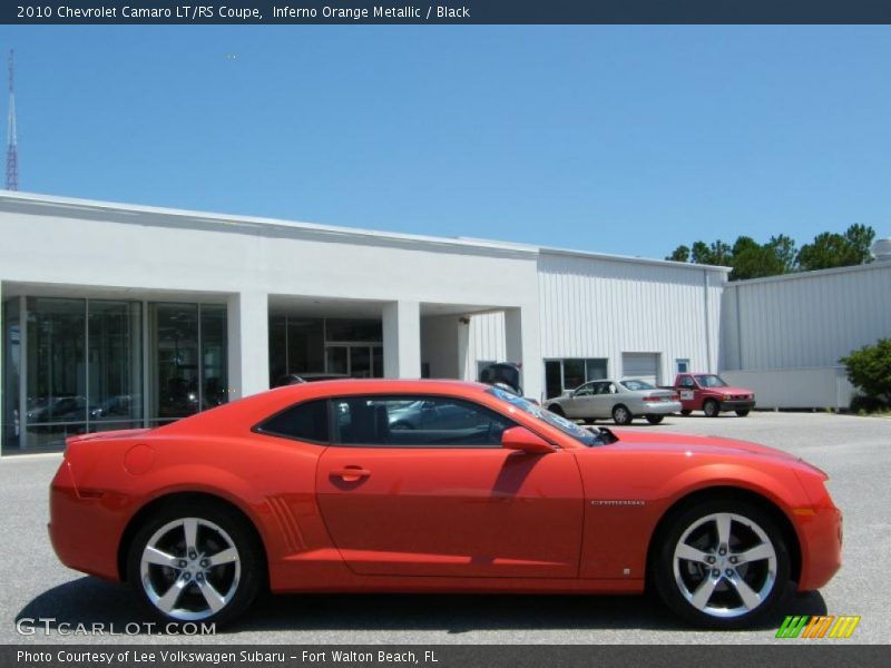 Inferno Orange Metallic / Black 2010 Chevrolet Camaro LT/RS Coupe