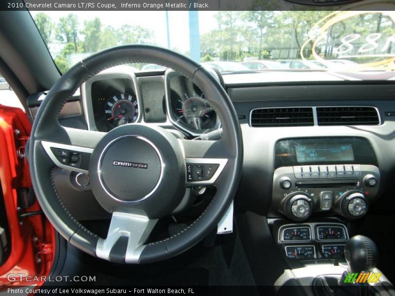 Inferno Orange Metallic / Black 2010 Chevrolet Camaro LT/RS Coupe