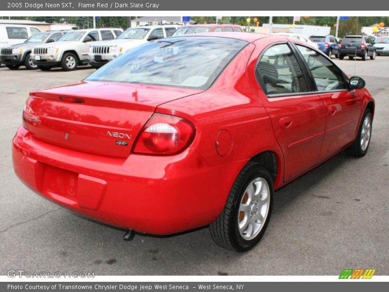 Flame Red / Dark Slate Gray 2005 Dodge Neon SXT