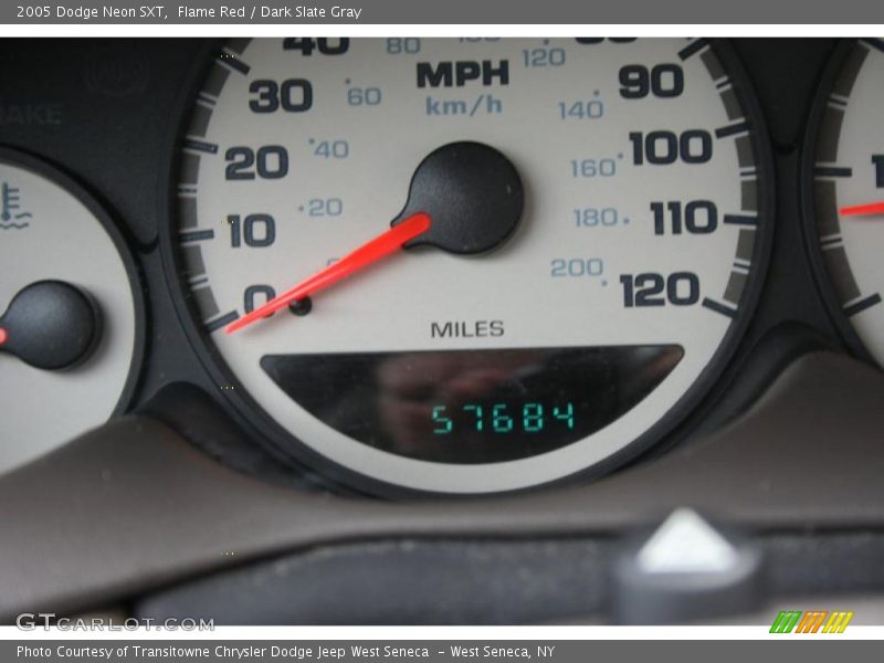 Flame Red / Dark Slate Gray 2005 Dodge Neon SXT