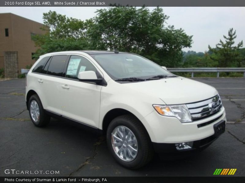 White Suede / Charcoal Black 2010 Ford Edge SEL AWD