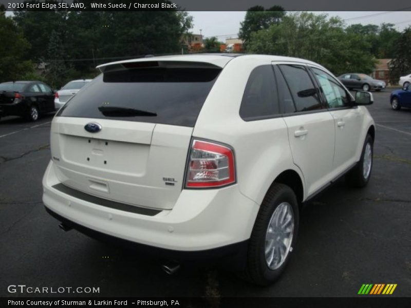 White Suede / Charcoal Black 2010 Ford Edge SEL AWD