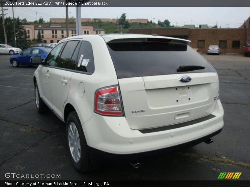 White Suede / Charcoal Black 2010 Ford Edge SEL AWD