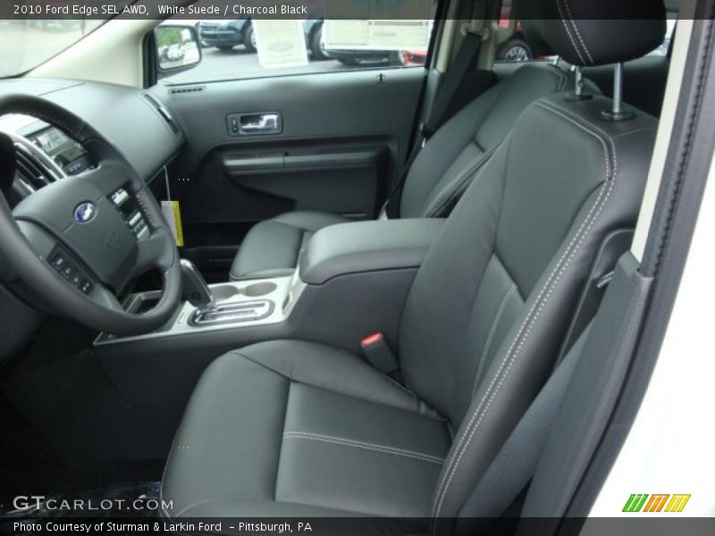 White Suede / Charcoal Black 2010 Ford Edge SEL AWD