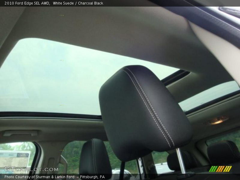White Suede / Charcoal Black 2010 Ford Edge SEL AWD
