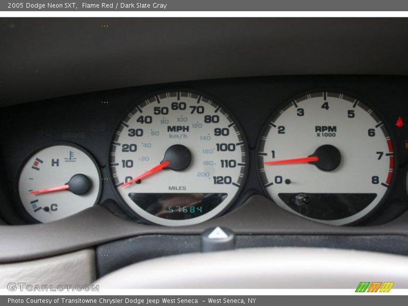 Flame Red / Dark Slate Gray 2005 Dodge Neon SXT