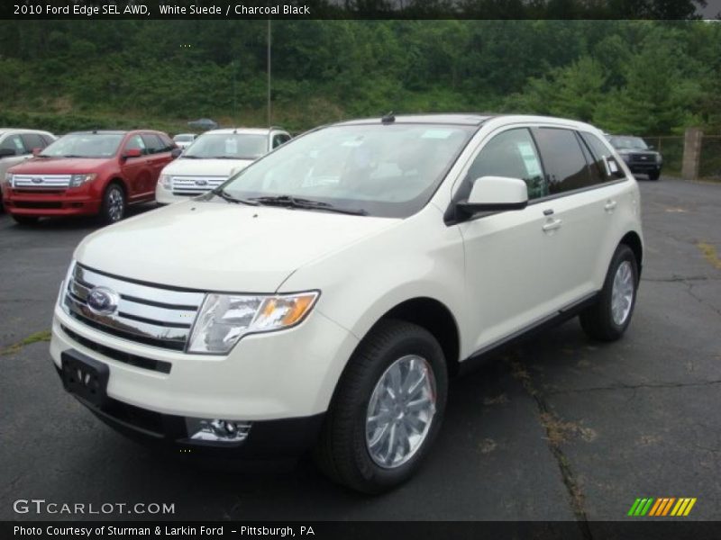 White Suede / Charcoal Black 2010 Ford Edge SEL AWD