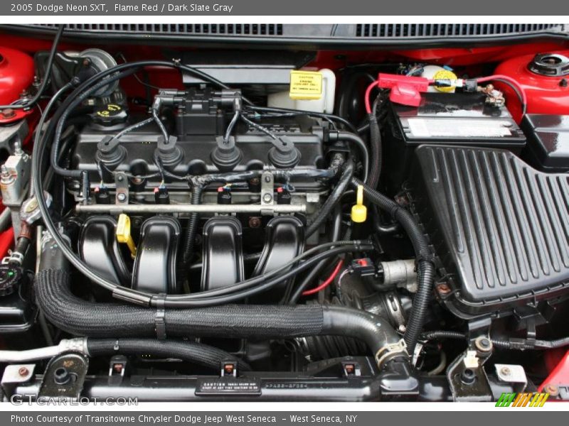 Flame Red / Dark Slate Gray 2005 Dodge Neon SXT