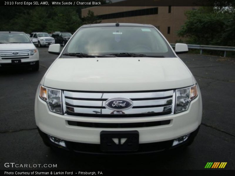 White Suede / Charcoal Black 2010 Ford Edge SEL AWD