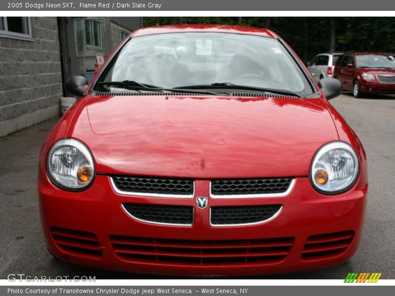 Flame Red / Dark Slate Gray 2005 Dodge Neon SXT