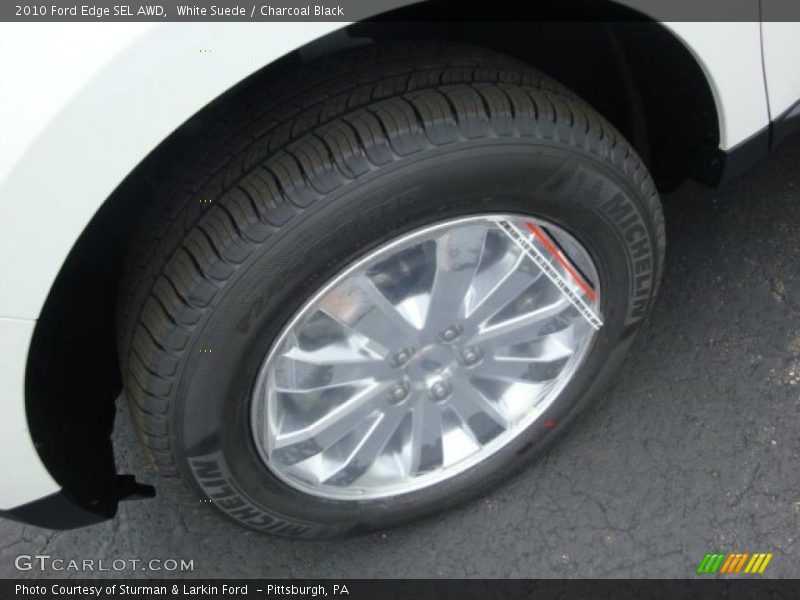 White Suede / Charcoal Black 2010 Ford Edge SEL AWD