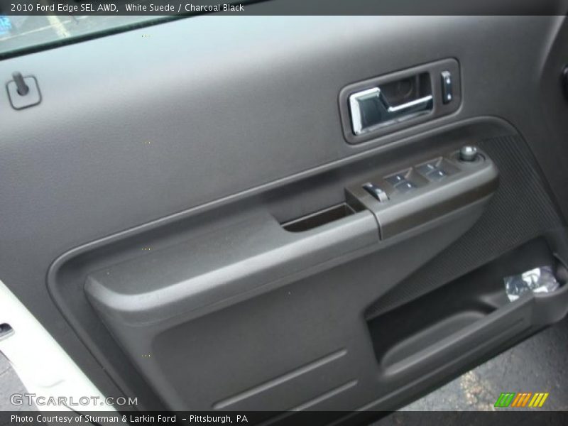 White Suede / Charcoal Black 2010 Ford Edge SEL AWD