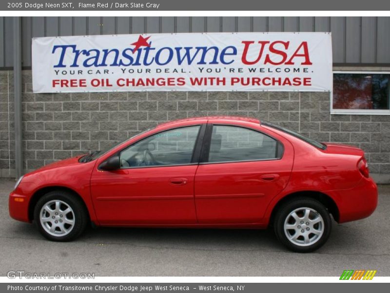 Flame Red / Dark Slate Gray 2005 Dodge Neon SXT