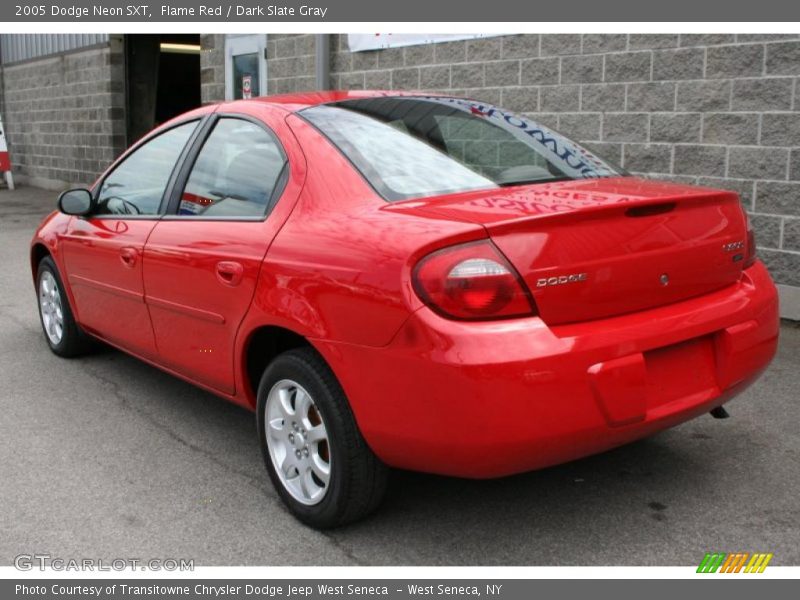 Flame Red / Dark Slate Gray 2005 Dodge Neon SXT