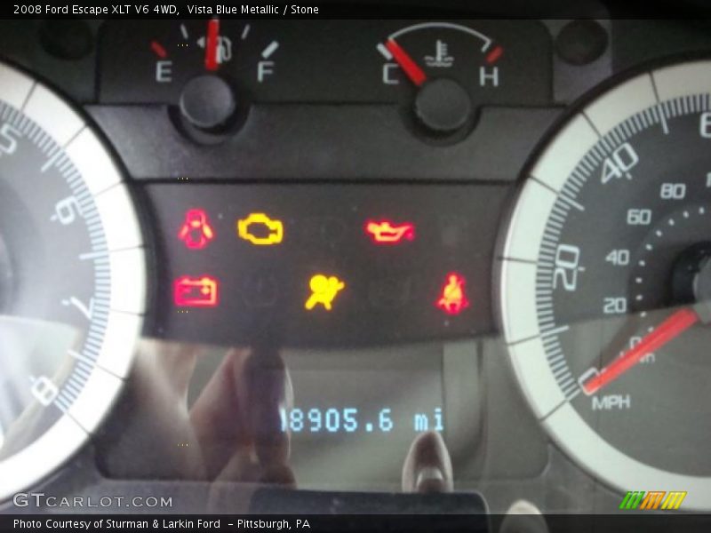 Vista Blue Metallic / Stone 2008 Ford Escape XLT V6 4WD