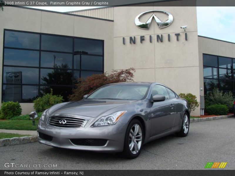Platinum Graphite Gray / Graphite 2008 Infiniti G 37 Coupe
