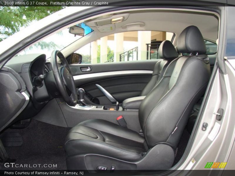 Platinum Graphite Gray / Graphite 2008 Infiniti G 37 Coupe