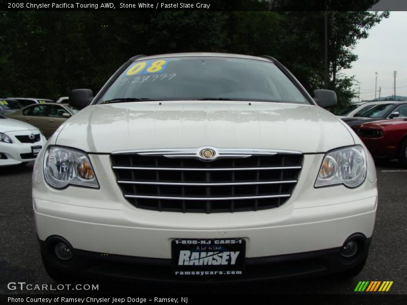 Stone White / Pastel Slate Gray 2008 Chrysler Pacifica Touring AWD