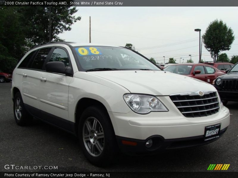 Stone White / Pastel Slate Gray 2008 Chrysler Pacifica Touring AWD