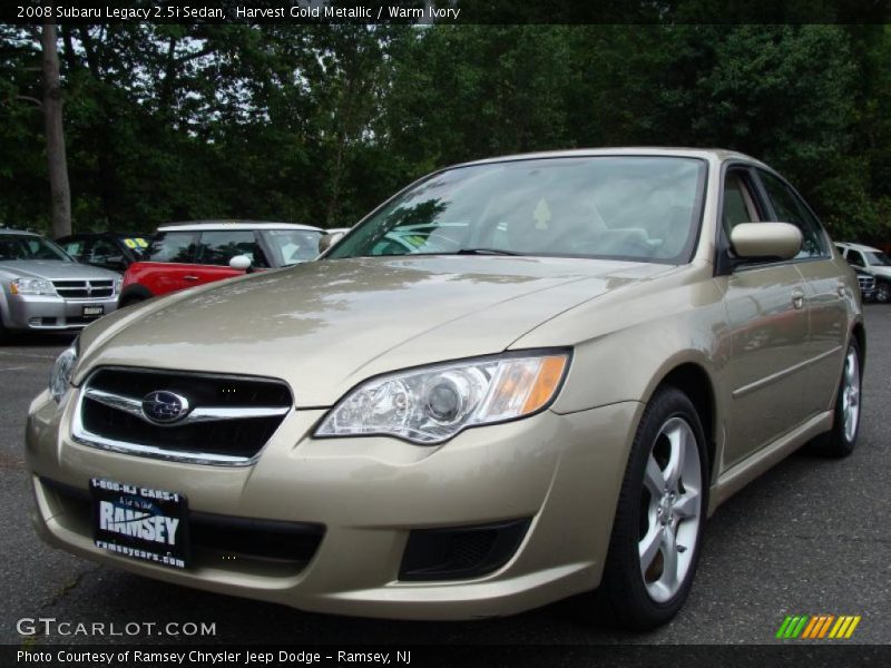 Harvest Gold Metallic / Warm Ivory 2008 Subaru Legacy 2.5i Sedan
