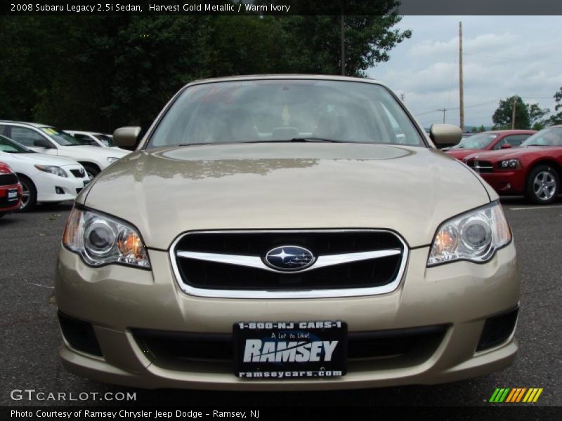 Harvest Gold Metallic / Warm Ivory 2008 Subaru Legacy 2.5i Sedan