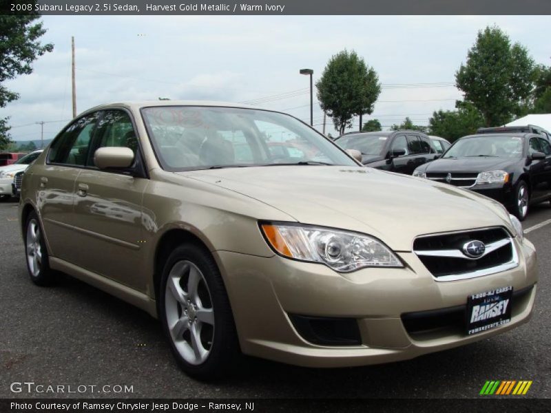 Harvest Gold Metallic / Warm Ivory 2008 Subaru Legacy 2.5i Sedan