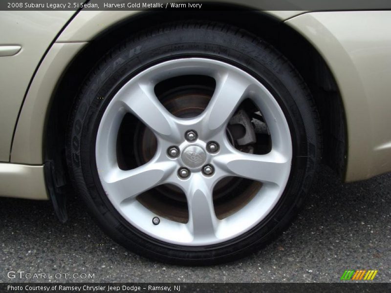 Harvest Gold Metallic / Warm Ivory 2008 Subaru Legacy 2.5i Sedan