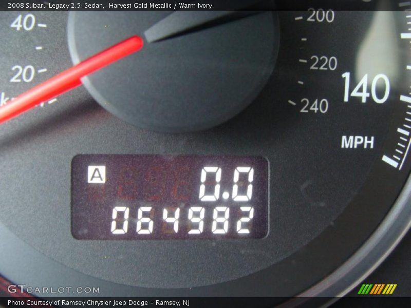 Harvest Gold Metallic / Warm Ivory 2008 Subaru Legacy 2.5i Sedan