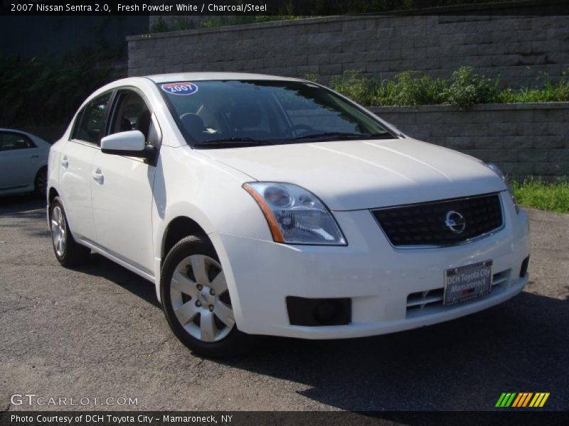 Fresh Powder White / Charcoal/Steel 2007 Nissan Sentra 2.0