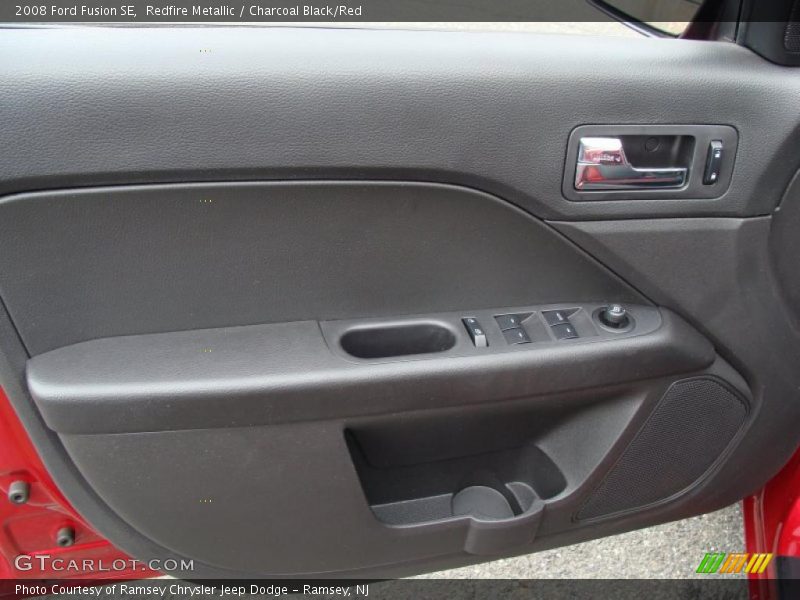 Redfire Metallic / Charcoal Black/Red 2008 Ford Fusion SE