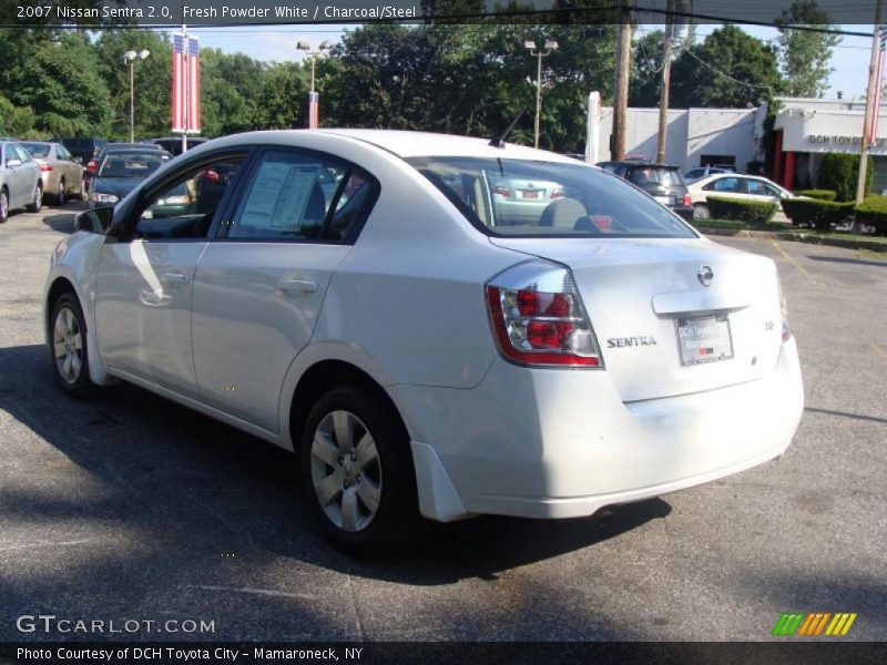 Fresh Powder White / Charcoal/Steel 2007 Nissan Sentra 2.0