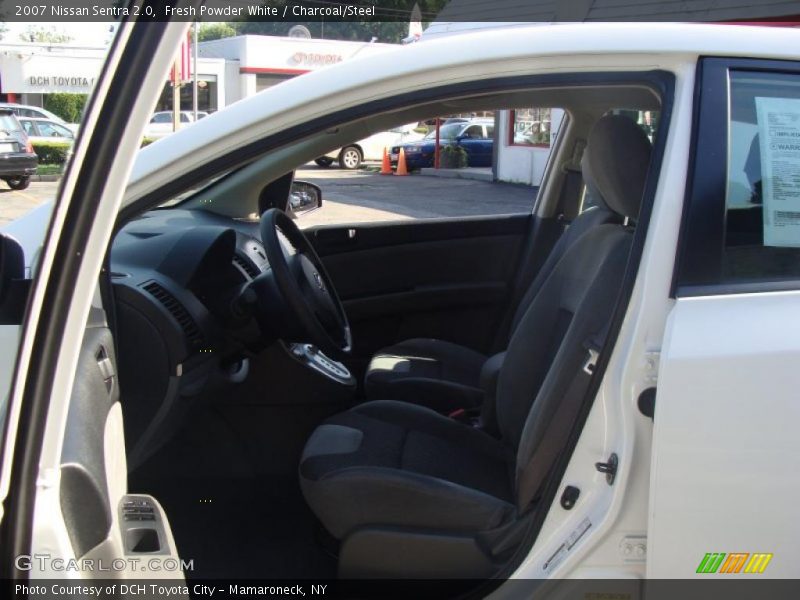 Fresh Powder White / Charcoal/Steel 2007 Nissan Sentra 2.0