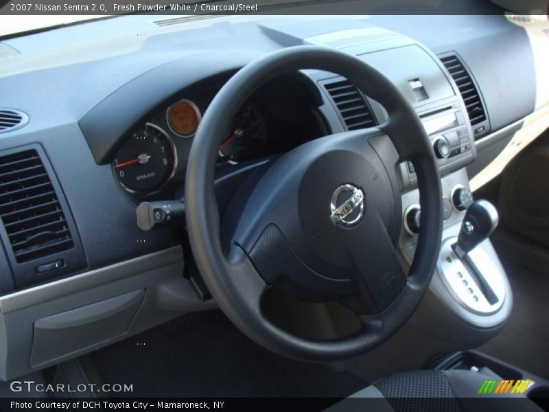 Fresh Powder White / Charcoal/Steel 2007 Nissan Sentra 2.0