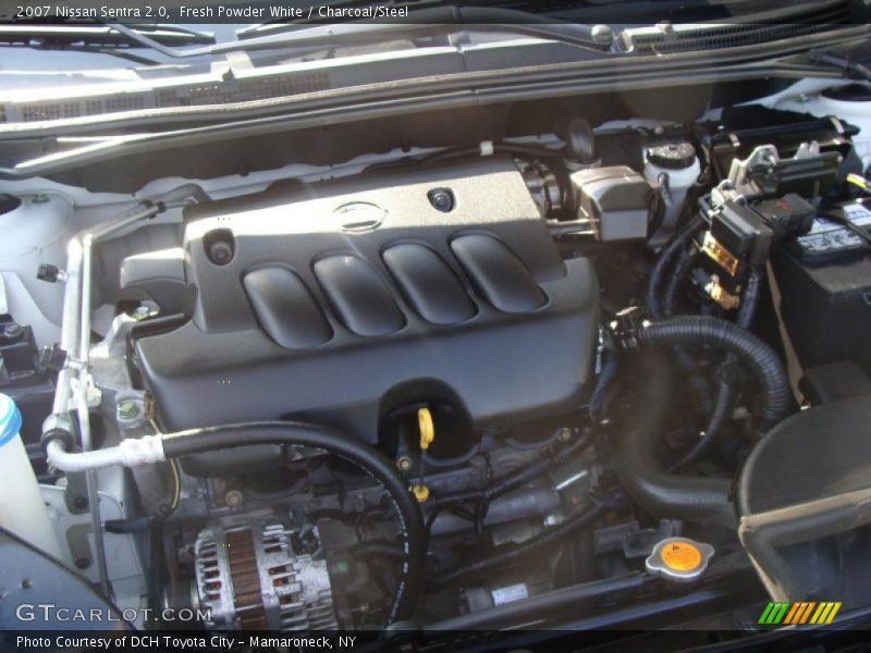 Fresh Powder White / Charcoal/Steel 2007 Nissan Sentra 2.0